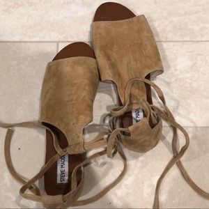 Steve Madden Elaina ankle tie flat sandals 7.5